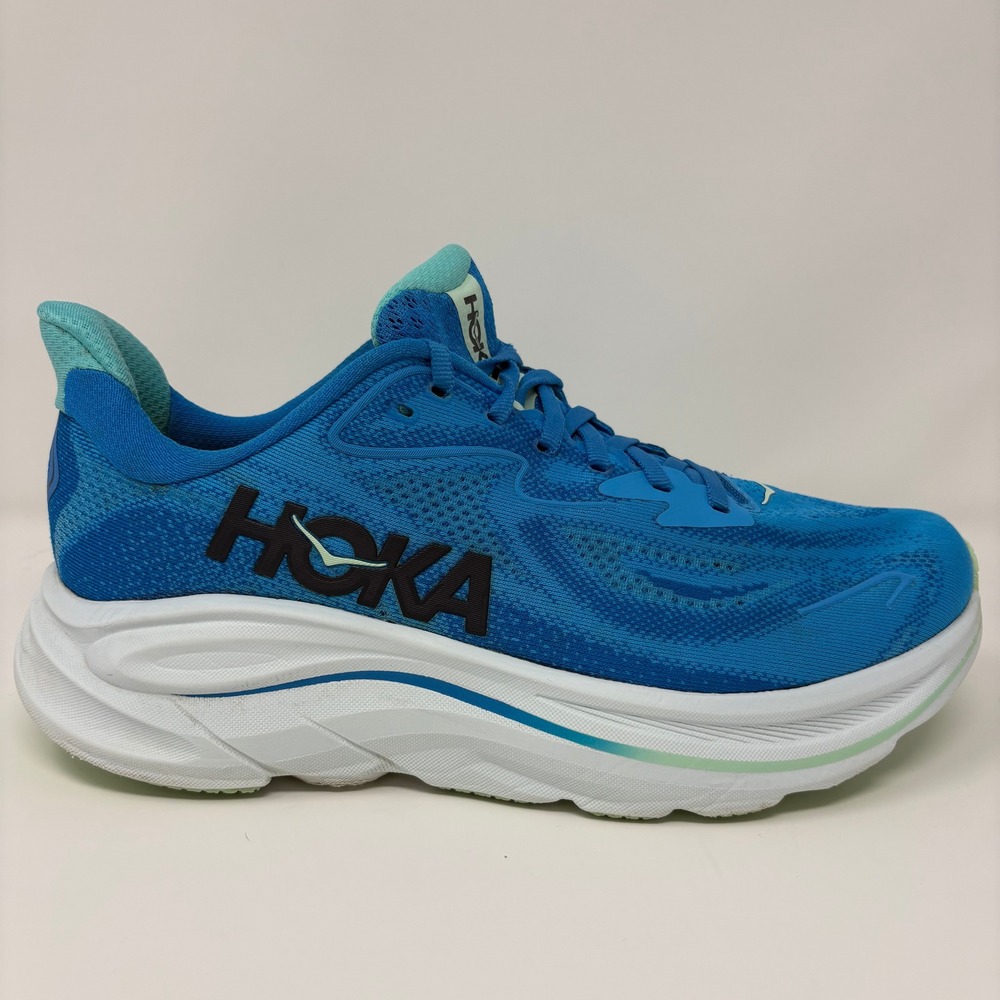 Hoka One One Clifton 10 Size 8.5 Men's Running Shoes Blue 1162030 HSK Sneaker